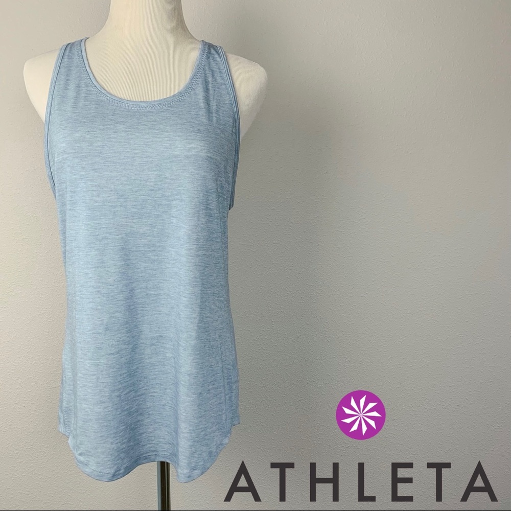 Athleta Yogini blue tank, sz M